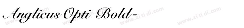 AnglicusOpti Bold字体转换